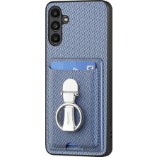 Cool-M Samsung Galaxy A05S 4g Pu Deri Kaplamalı Pc + Tpu Parmaklar Kickstand Telefon Kapağı (Yurt Dışından)