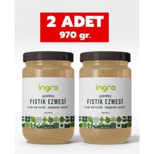 Ingro Glutensiz Fıstık Ezmesi (Parçacıklı Lezzet) 970 G * 2 Adet