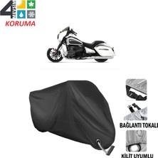 AUTOES Bmw R 18 B 2024 Model Branda Motosiklet Brandası Bağlantı,kilit Uyumlu Siyah