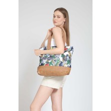 Street Bag Kadın Etnik Otantik Bohem Deri Omuz Plaj Çantası El Çantası Kamuflaj Desen Günlük ve Plaj Kullanım