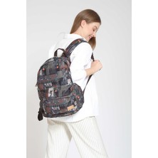 Street Bag  Tropikal Desenli Su Geçirmez Sırt Çantası  Günlük Okul Seyahat Kamp Kullanım