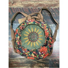 Street Bag Fargin Yuvarlak Sırt Çantası Günlük Seyehat Sırt Çantası