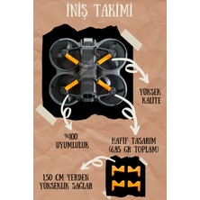 Tasarım Sentezi Dji Avata 2 Drone Uyumlu Iniş Takımı Koruma Ayak Aksesuar Aparat Güvenlik Turuncu