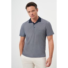 Morven  Erkek Lacivert Trend Cepli Polo Yaka T-Shirt