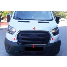 Fams Otomotiv  Ford Transit Krom Ön Panjur Çerçevesi 4 Parça 2019 Paslanmaz Çelik