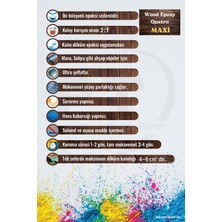 Power Time Epoxy 6 kg Wood Epoxy Quatro Maxi/ Kalın Döküm Şeffaf Epoksi Reçine Sehpa, Masa Için (Yeni)