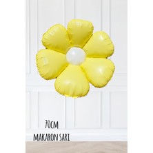 Pekshop Makaron Sarı Papatya Folyo Balon 70CM