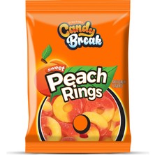 American Foods Candy Break Peach Rings Şeftali Aromalı Yumuşak Şeker 113 gr