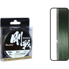 GOSEN W8 Casting Pe 8 Örgü Spin Ip Misina 150MT Yeşil