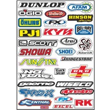 A4 Sticker 005 Tek Paket Çoklu Sticker