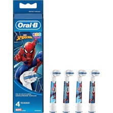 Mg Store Çocuklar Için Diş Fırçası Yedek Başlığı Spiderman 4 Adet Modern Tek Ebat
