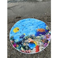 Dotamess Yuvarlak Plaj, Kamp, Piknik Örtüsü Çap 150 Cm