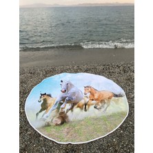 Dotamess Yuvarlak Plaj, Kamp, Piknik Örtüsü Çap 150 Cm