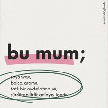 Aromatic Glow Beton Saksı Çikolata Kokulu Soya Mumu Ahşap Fitil