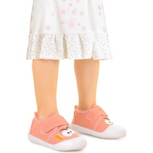 Kiko Kids Cookie Cırtlı Kız Bebek Ilk Adım Panduf Ayakkabı Pudra
