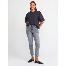 Dilvin 31017 Kısa Kollu Pamuklu T-Shirt-Antrasit