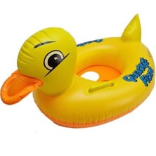 Mediterian Sarı Ördek Şekilli Tutmalı Bebek Simidi (Baby Float - Bebek Flatörü) 2+ Yaş