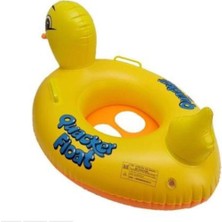 Mediterian Sarı Ördek Şekilli Tutmalı Bebek Simidi (Baby Float - Bebek Flatörü) 2+ Yaş