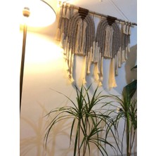 Tasarım Kumpanyası Boho Makrome Duvar Süsü-Fiberart - Büyük Duvar Dekoru