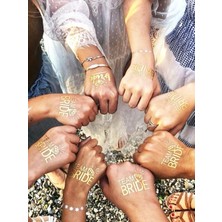 Mia Luxurious 10'lu Gold Team Bride Dövme (Bride & Bride To Be & Bride Party)