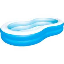 Mediterian 251-300 cm Jumbo Oval 262 x 157 x 46 cm Havuz 54117 Şişme 35 - 50 cm