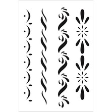 Stencil Sarayi Boyama Şablon Bordür - 4768