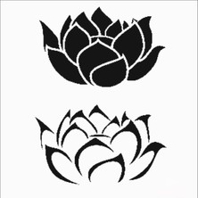 Stencil Sarayi Boyama Şablon Çiçek ve Meyve - 8338