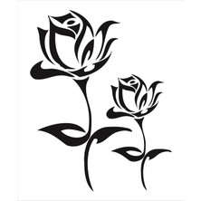 Stencil Sarayi Boyama Şablon Çiçek ve Meyve - 1134