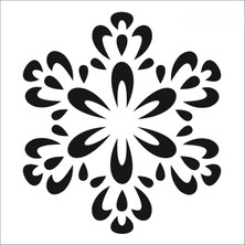 Stencil Sarayi Boyama Şablon Damask Çini Mandala - 1169