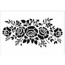 Stencil Sarayi Boyama Şablon Çiçek ve Meyve - 4744