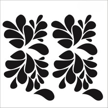 Stencil Sarayi Boyama Şablon Çiçek ve Meyve - 1149