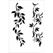 Stencil Sarayi Boyama Şablon Çiçek ve Meyve - 8270