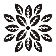 Stencil Sarayi Boyama Şablon Damask Çini Mandala - 8783