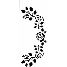 Stencil Sarayi Boyama Şablon Çiçek ve Meyve - 4065