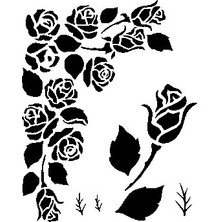 Stencil Sarayi Boyama Şablon Çiçek ve Meyve - 4743