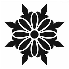 Stencil Sarayi Boyama Şablon Damask Çini Mandala - 8603