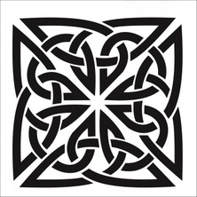 Stencil Sarayi Boyama Şablon Damask Çini Mandala - 1168