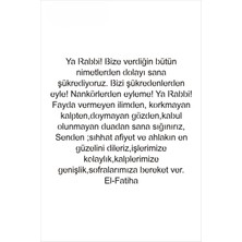 Stencil Sarayi Boyama Şablon Şükür Duası - 8846