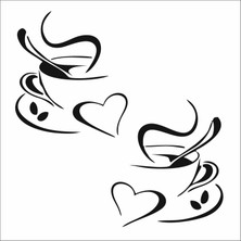 Stencil Sarayi Boyama Şablon Mutfak Obje ve Yazıları - 4004