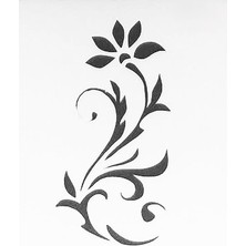 Stencil Sarayi Boyama Şablon Çiçek ve Meyve - 4756