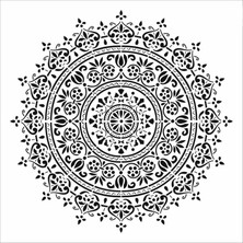 Stencil Sarayi Boyama Şablon Damask Çini Mandala - 7961