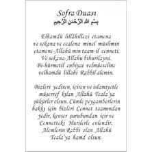 Stencil Sarayi Boyama Şablon Sofra Duası - 8776