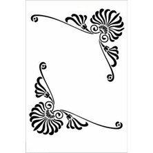 Stencil Sarayi Boyama Şablon Köşe - 8275