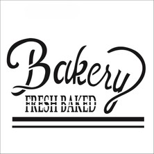 Stencil Sarayi Boyama Şablon Mutfak Obje ve Yazıları - 1313