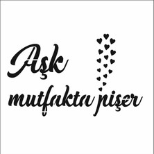 Stencil Sarayi Boyama Şablon Mutfak Obje ve Yazıları - 8450