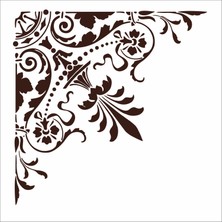 Stencil Sarayi Boyama Şablon Köşe - 8543