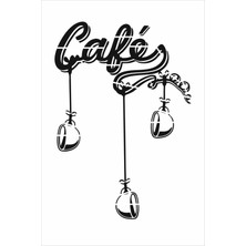 Stencil Sarayi Boyama Şablon Mutfak Obje ve Yazıları - 8264