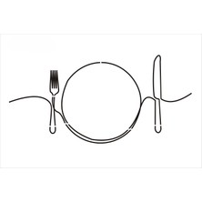 Stencil Sarayi Boyama Şablon Mutfak Obje ve Yazıları - 8750