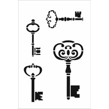 Stencil Sarayi Boyama Şablon Objeler - 4451