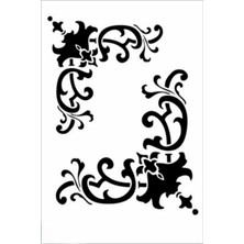 Stencil Sarayi Boyama Şablon Köşe - 8273
